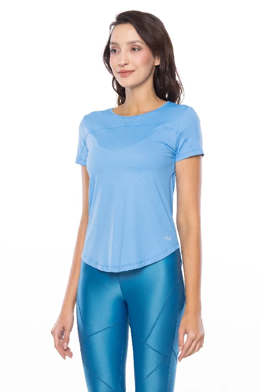 Run Compression Tshirt- Blue