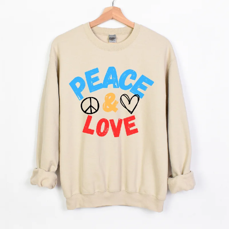 Peace and Love Unisex Sweatshirt