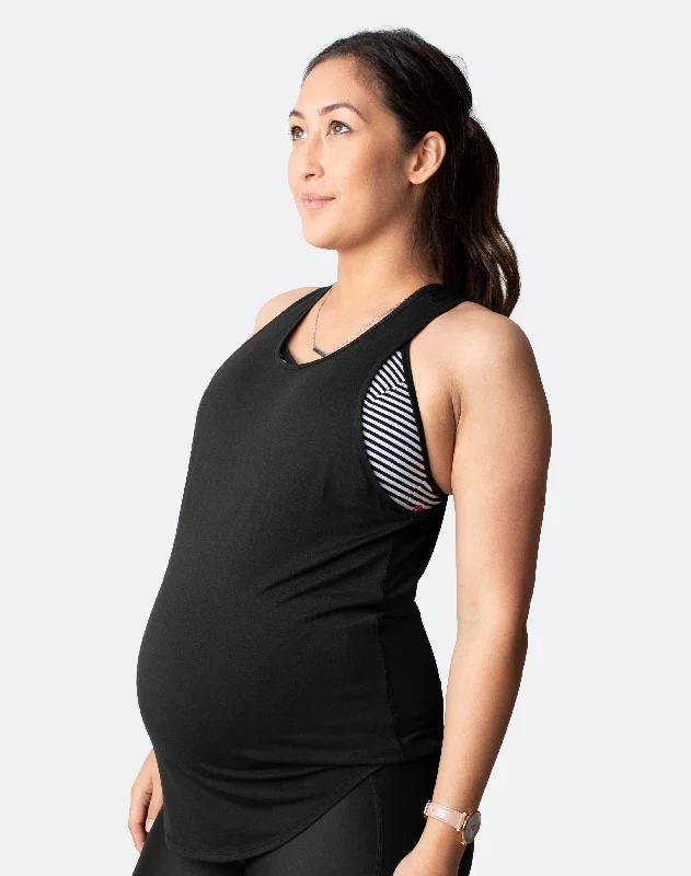 Breastfeeding Top - Rise Up Tank Black