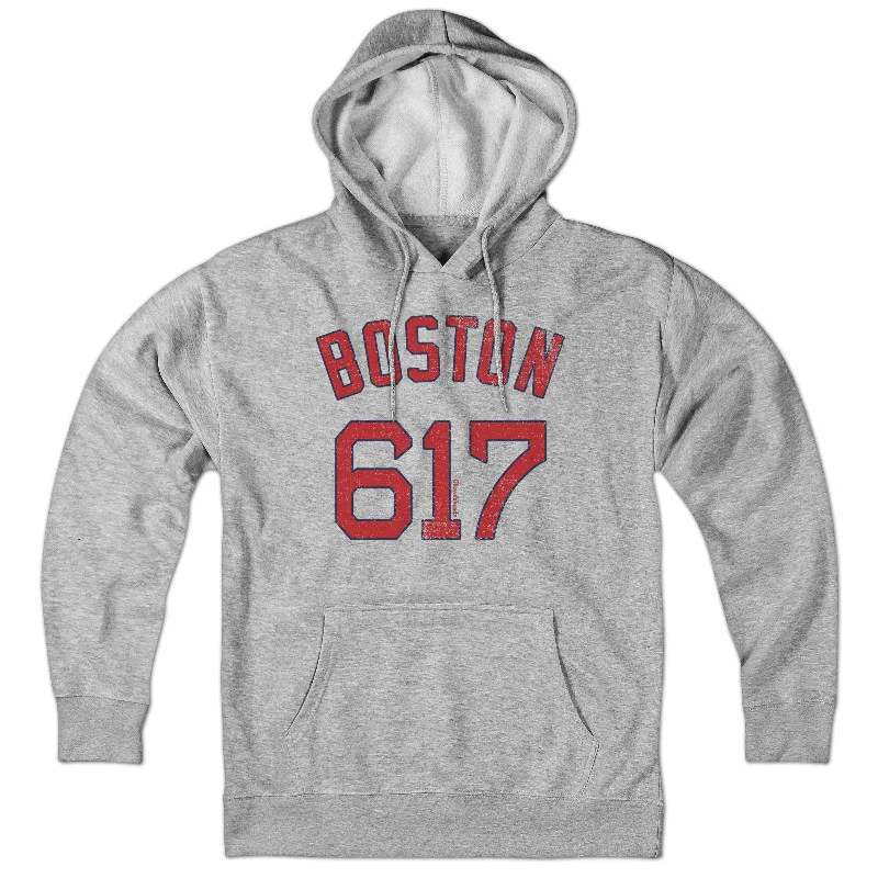 Boston 617 Baseball Hoodie