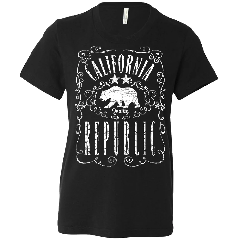 California Republic JD Whiskey Asst Colors Youth T-Shirt/tee