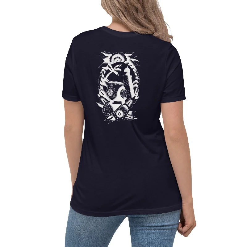 Surf Station x Darby Moore Sailor Tat White Women's Relaxed T-Shirt