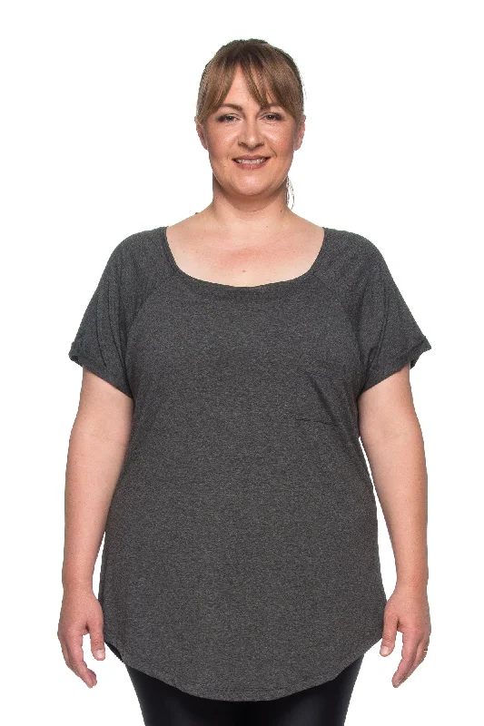 New Pocket T-Shirt - PLUS SIZE - Grey