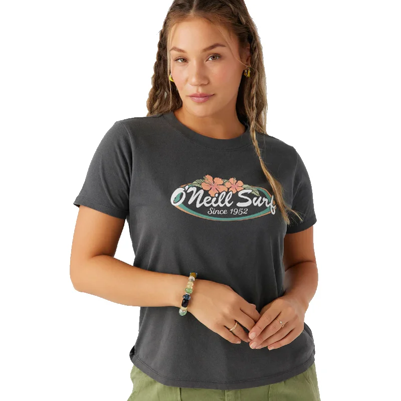 O'Neill Beachy Bloom Women's S/S T-Shirt - Washed Black