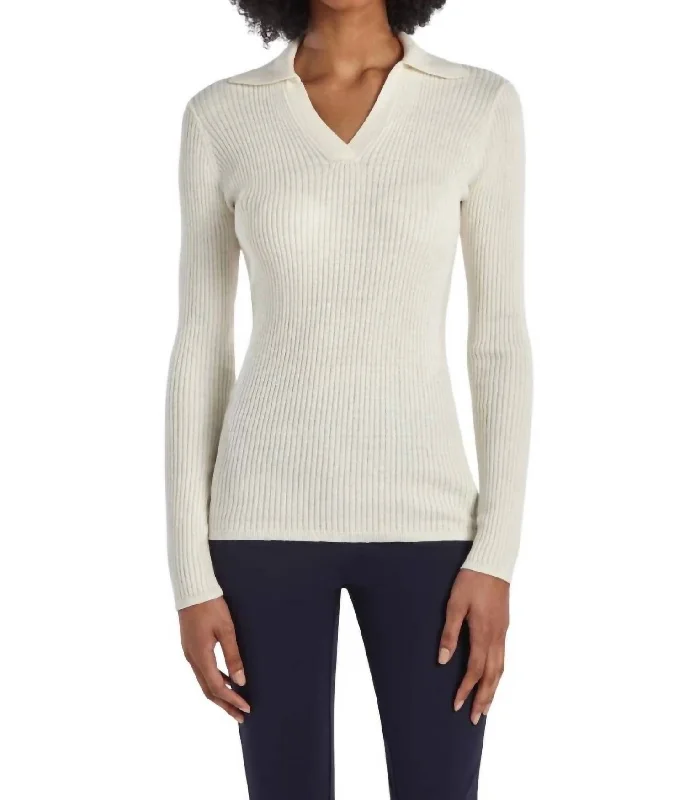 Sierra Sweater In Starch