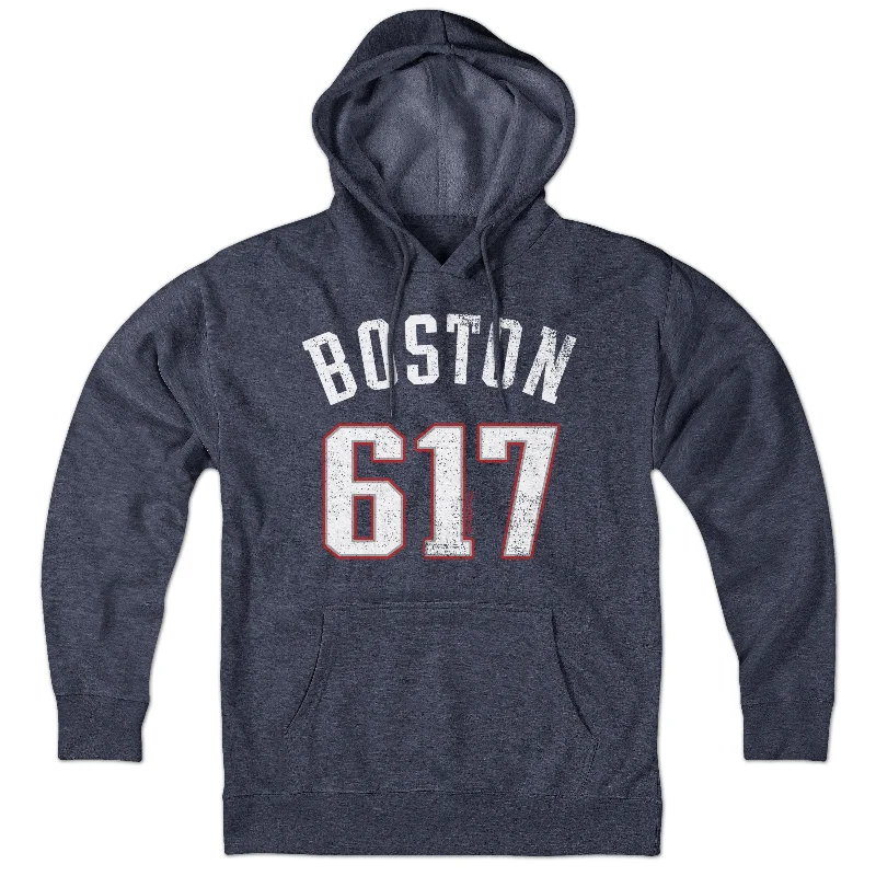 Boston 617 Football Hoodie