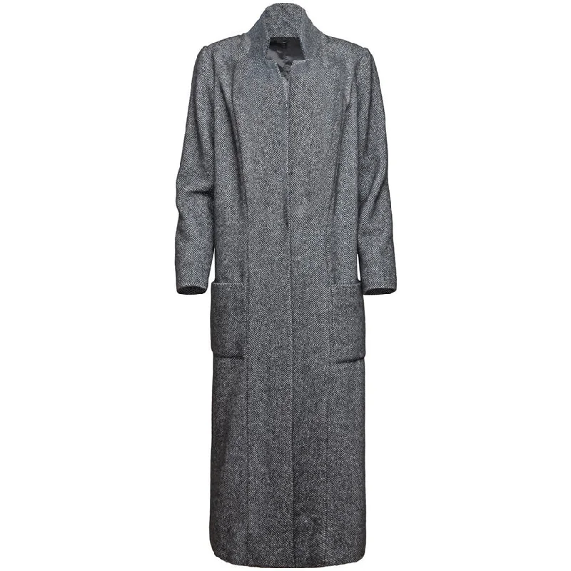 LONG CASHMERE COAT "EDITH" IN GREY