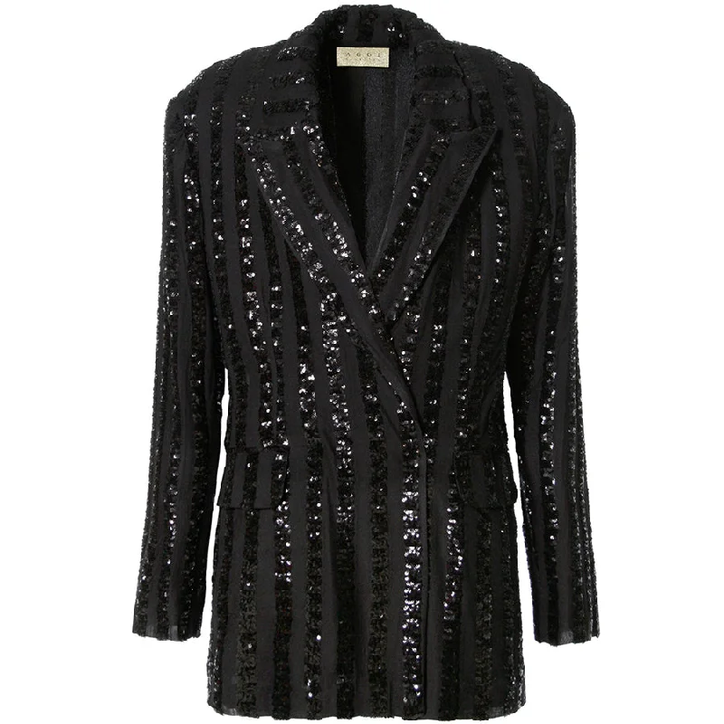 SEQUIN BLAZER "ESTRELLA" IN BLACK