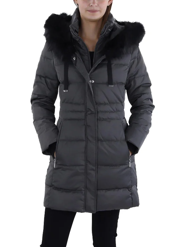 Womens Down Puffer Quilted Coat