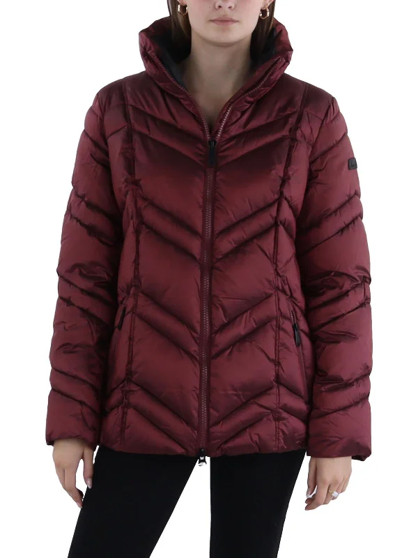 Womens Quilted Short Puffer Jacket