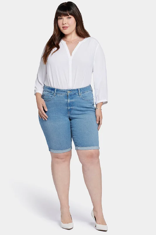 Briella 11 Inch Denim Shorts In Plus Size - Nottinghill