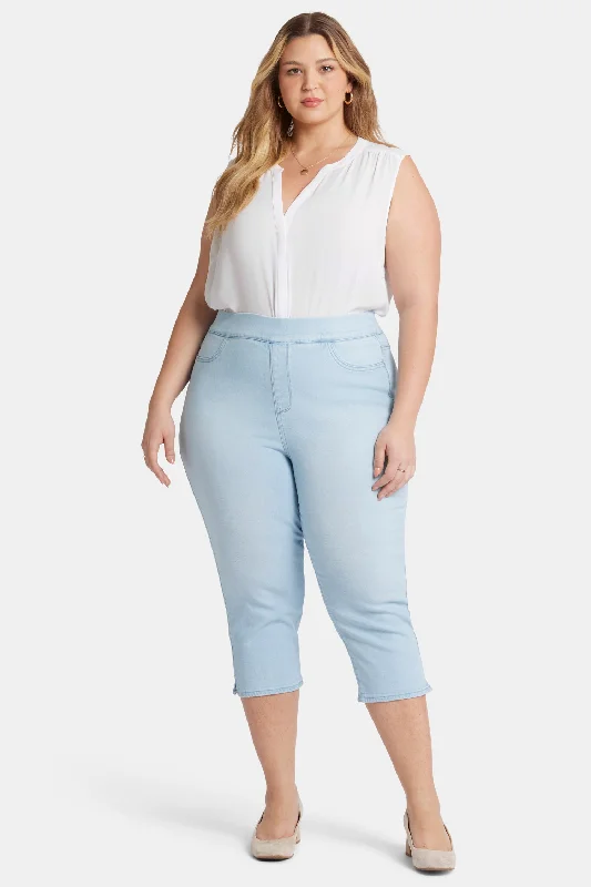 Dakota Crop Pull-On Jeans In Plus Size - Oceanfront