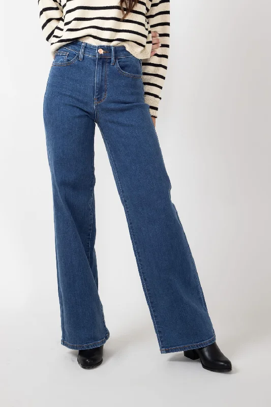 Judy Blue High Rise Vintage Wide Leg Jeans for Women | 82553-MD