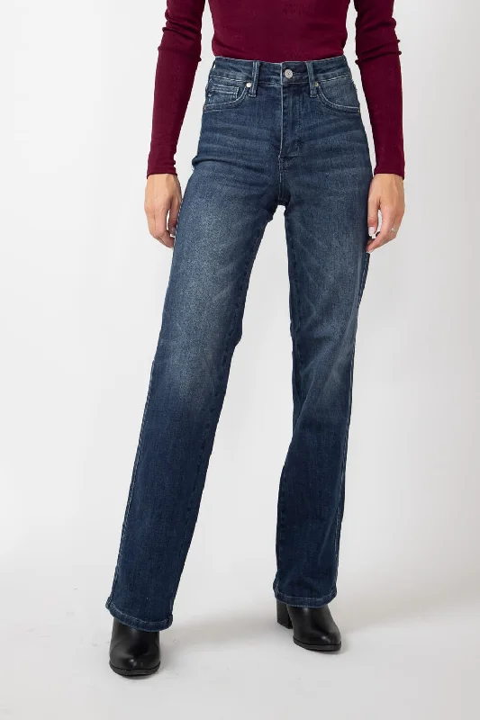 Judy Blue Mid Rise Classic Straight Jeans for Women | 88861-REG