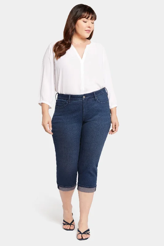 Marilyn Straight Crop Jeans In Plus Size - Inspire