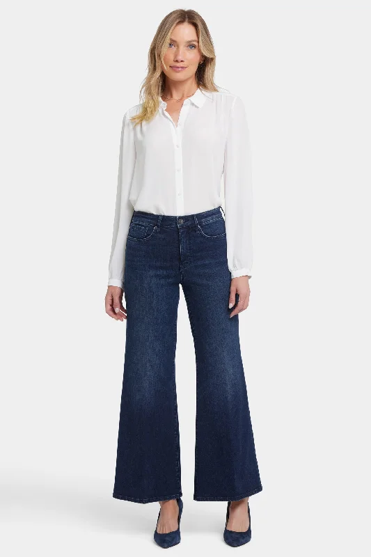 Mia Palazzo Ankle Jeans - Basin