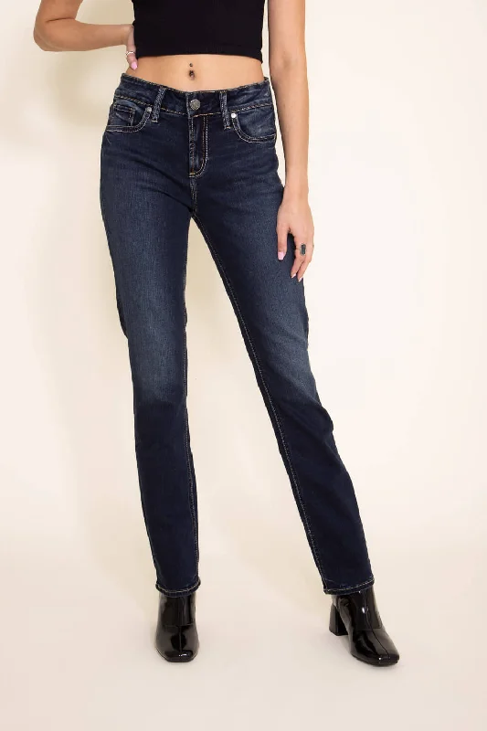 Silver Jeans Elyse Straight Jeans for Women | L03403EDB441