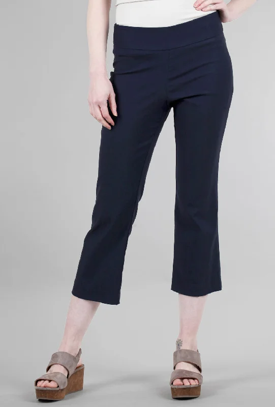 Cropped Flare Pant, Navy