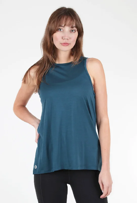 Active Ultralite High-Neck Tank, Twilight Blue