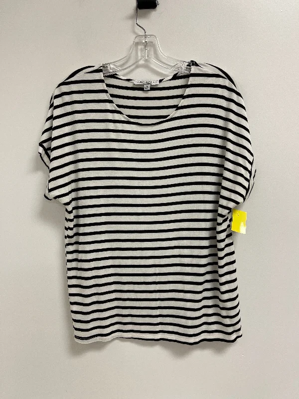 Top Short Sleeve Basic By Green Envelope In Striped Pattern, Size: Xl