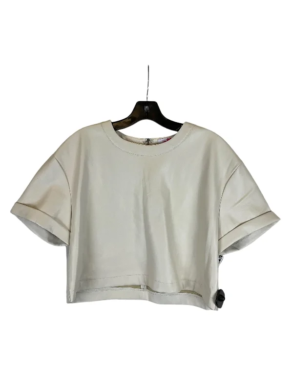 Top Short Sleeve By Buddy Love In Cream, Size: L