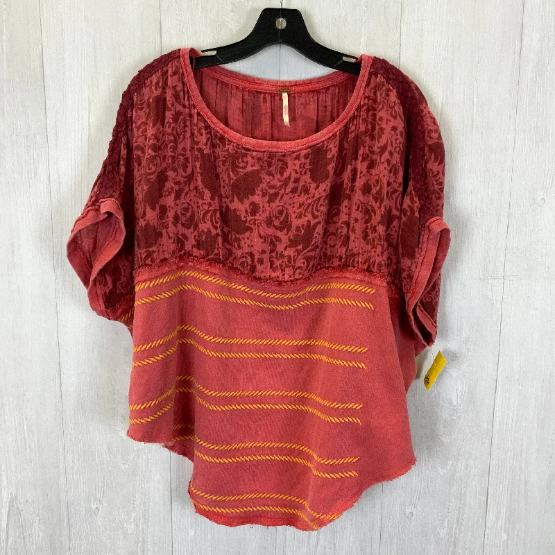 Top Short Sleeve By Free People In Red, Size: Xs