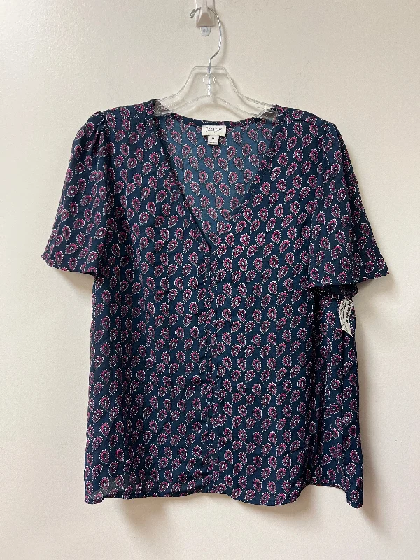 Top Short Sleeve By J. Crew In Navy, Size: M