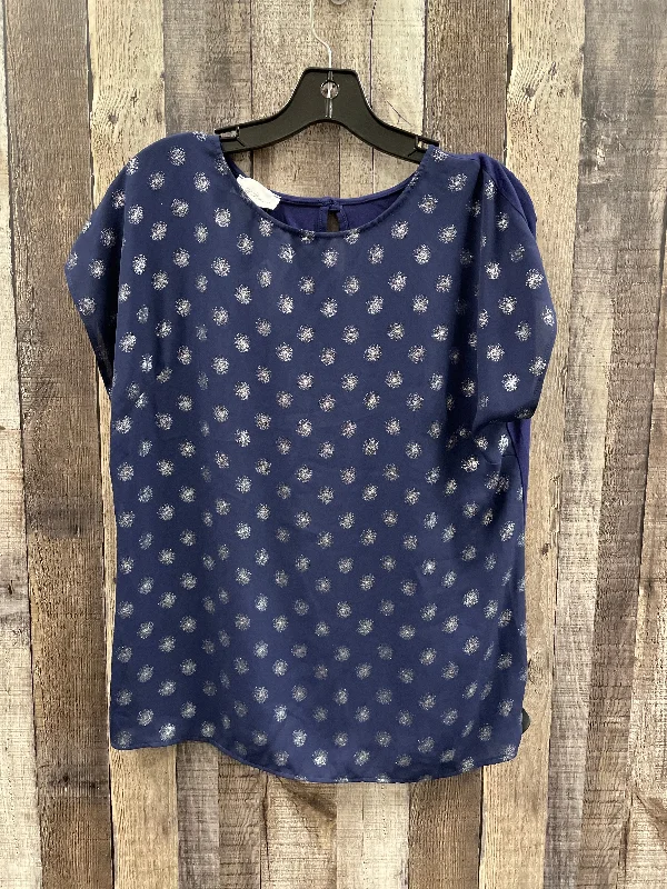 Top Short Sleeve By Jaclyn Smith In Blue, Size: S