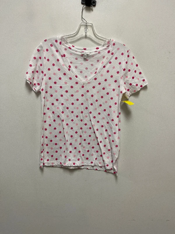 Top Short Sleeve By Lucky Brand In Polkadot Pattern, Size: Xs