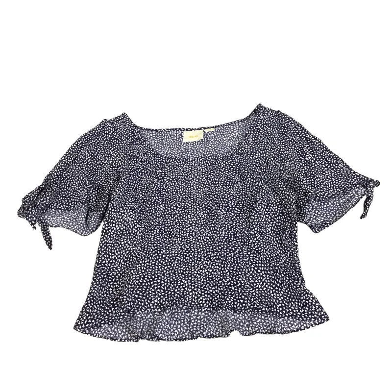 Top Short Sleeve By Maeve In Blue, Size: L