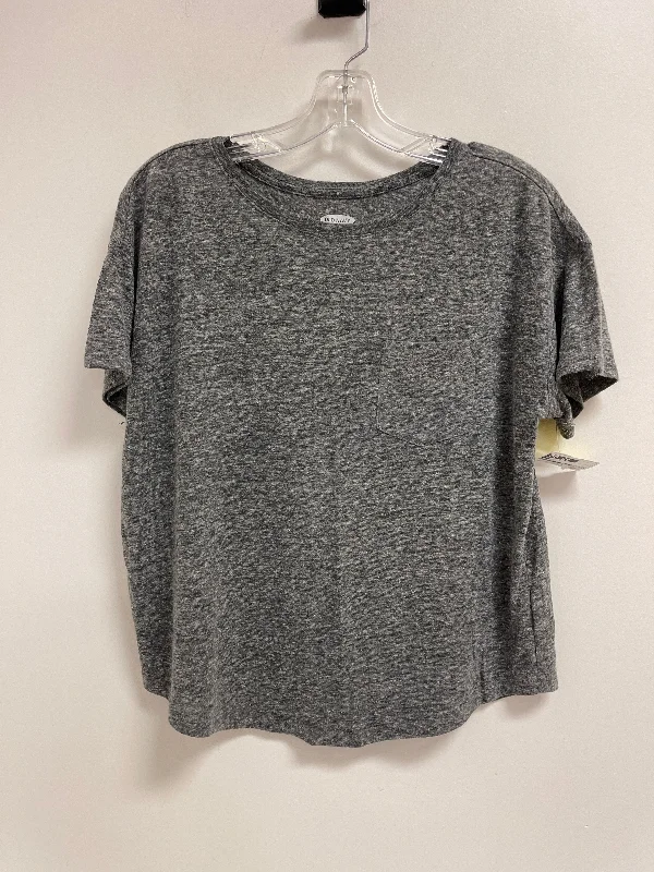 Top Short Sleeve By Old Navy In Grey, Size: M