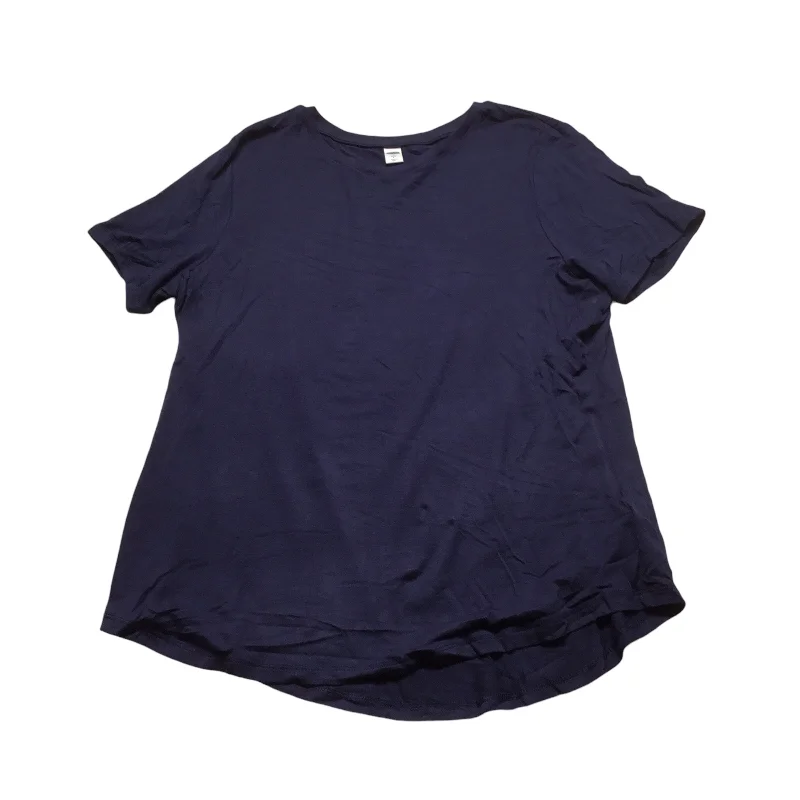 Top Short Sleeve By Old Navy In Navy, Size: L