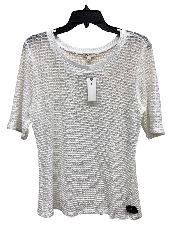 Top Short Sleeve By Pilcro In White, Size: Xl