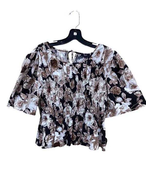 Top Short Sleeve By Rails In Floral Print, Size: Xl