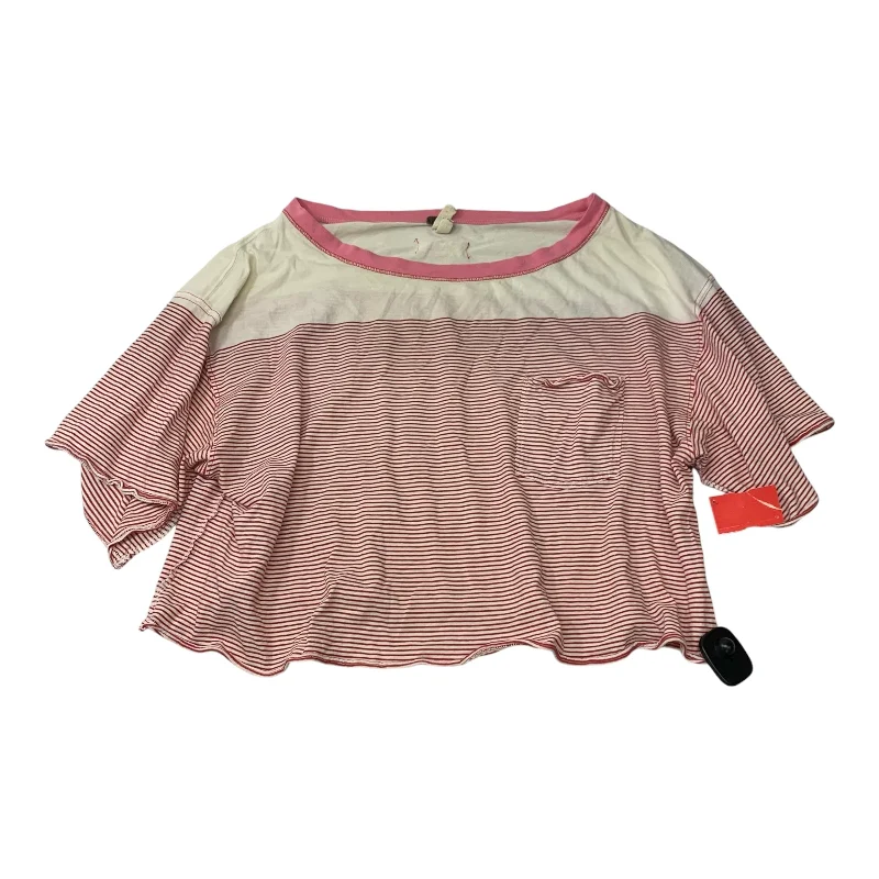 Top Short Sleeve By We The Free In Pink, Size: M