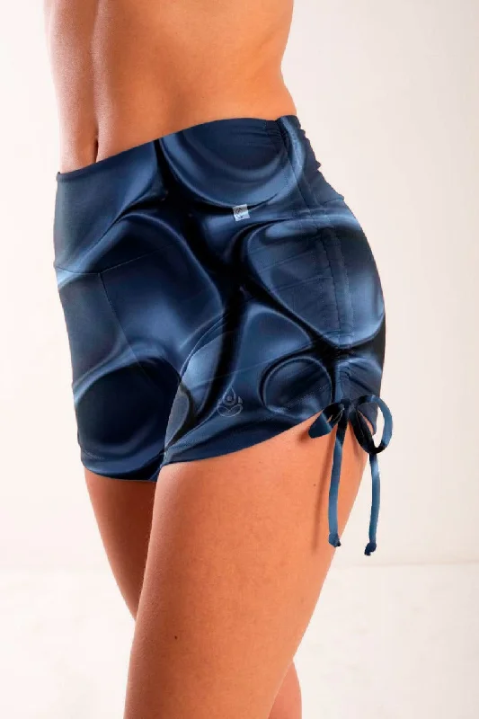 High Waist Side String Shorts, Purple Cross Section, Cool Form Light