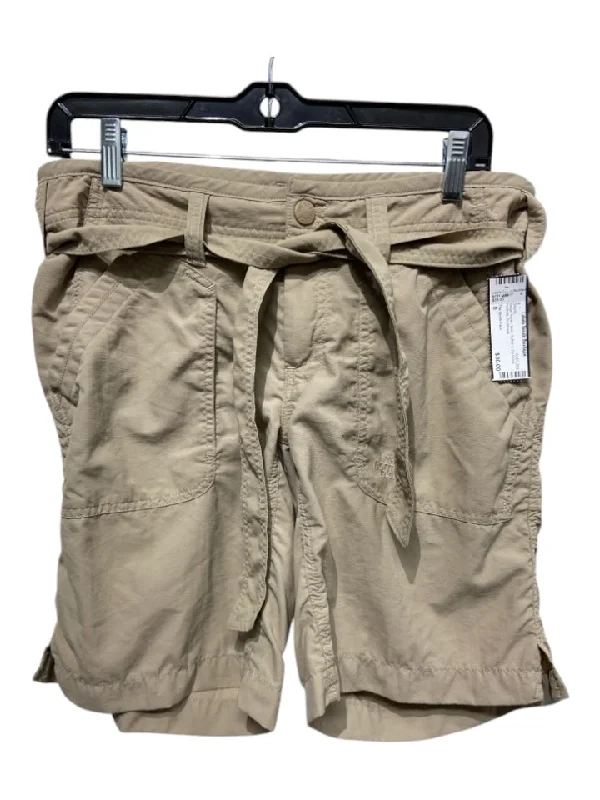 The North Face Size 8 Beige Nylon Sash Button & Zip Front Pockets Shorts