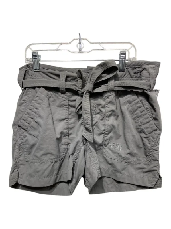 The North Face Size 8 Gray Nylon Sash Button & Zip Front Pockets Shorts